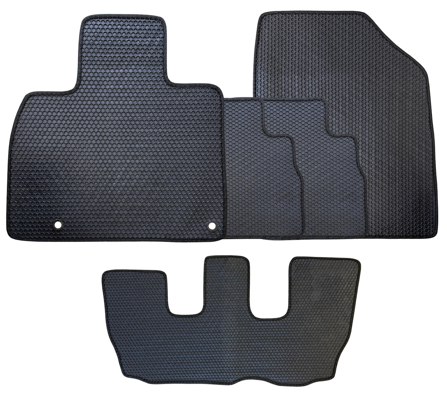 All Weather Honeycomb Floor Mats for 2020 to 2025 Kia Telluride Full Set
