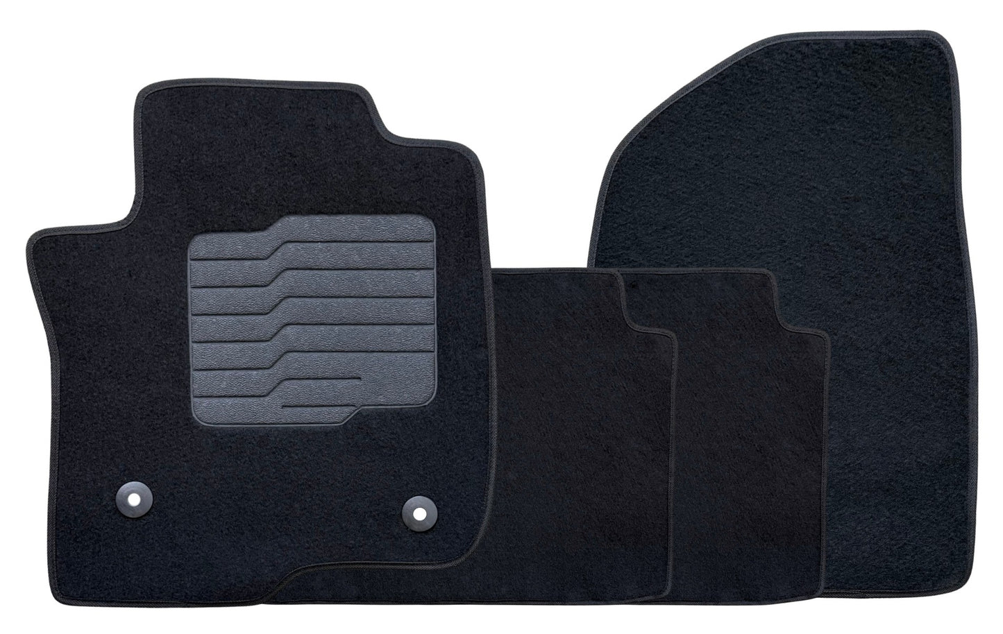 Carpet Floor Mats for 2021 to 2026 GMC Yukon, Chevrolet Tahoe, Suburban, Cadillac Escalade, Front and Rear, Black