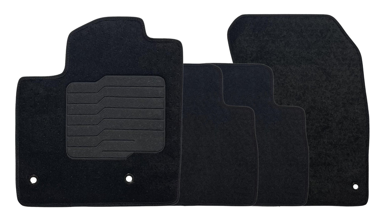Carpet Floor Mats for 2021 to 2026 Nissan Rogue, Front and Rear, Black