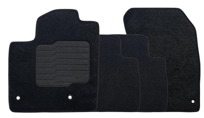 Carpet Floor Mats for 2021 to 2026 Nissan Rogue, Front and Rear, Black