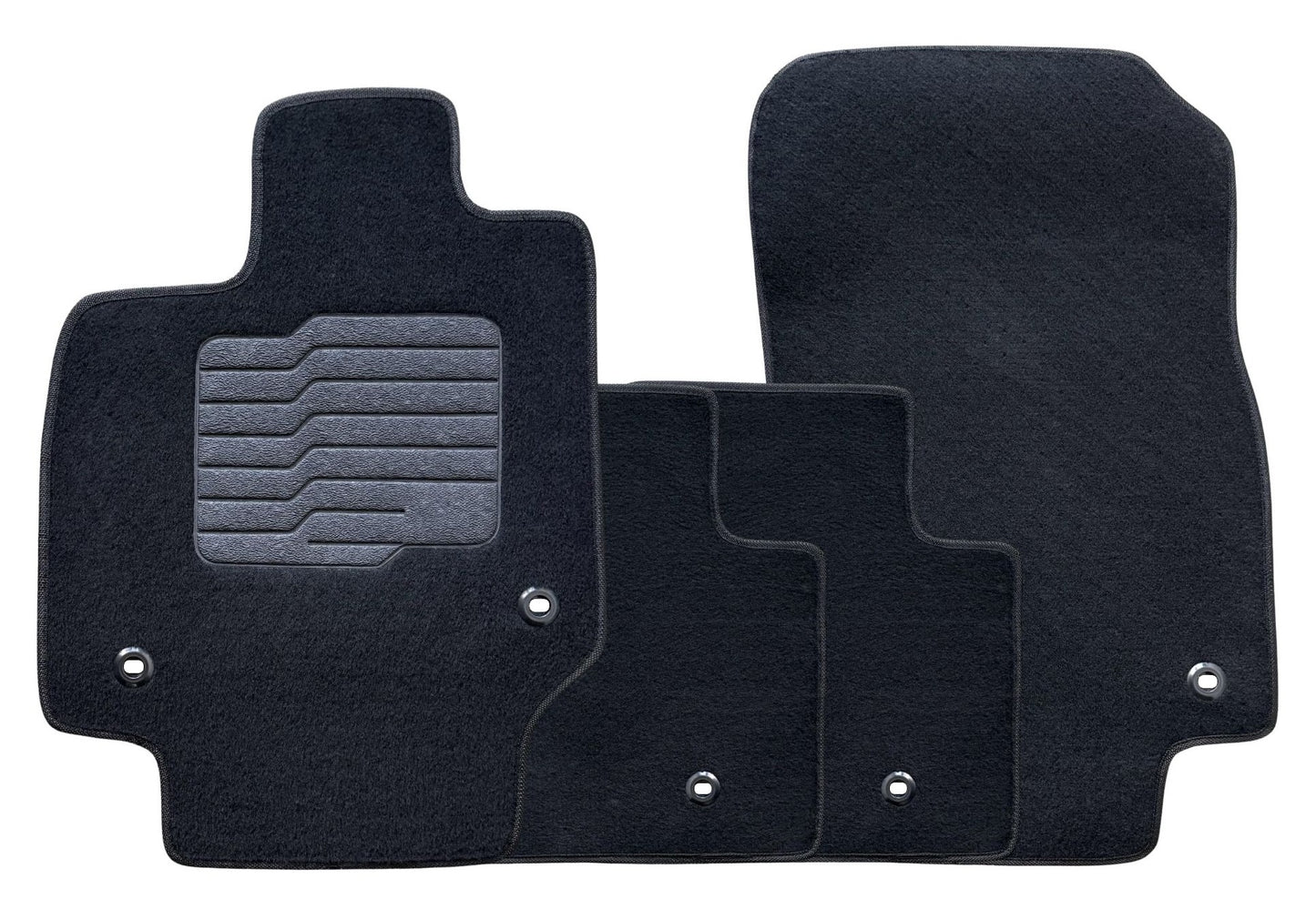 Carpet Floor Mats for 2023 to 2026 Toyota Crown, Front and Rear, Black