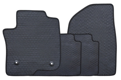 All Weather Honeycomb Floor Mats for 2021 to 2026 GMC Yukon, Chevrolet Tahoe, Suburban, Cadillac Escalade, Front and Rear, Black