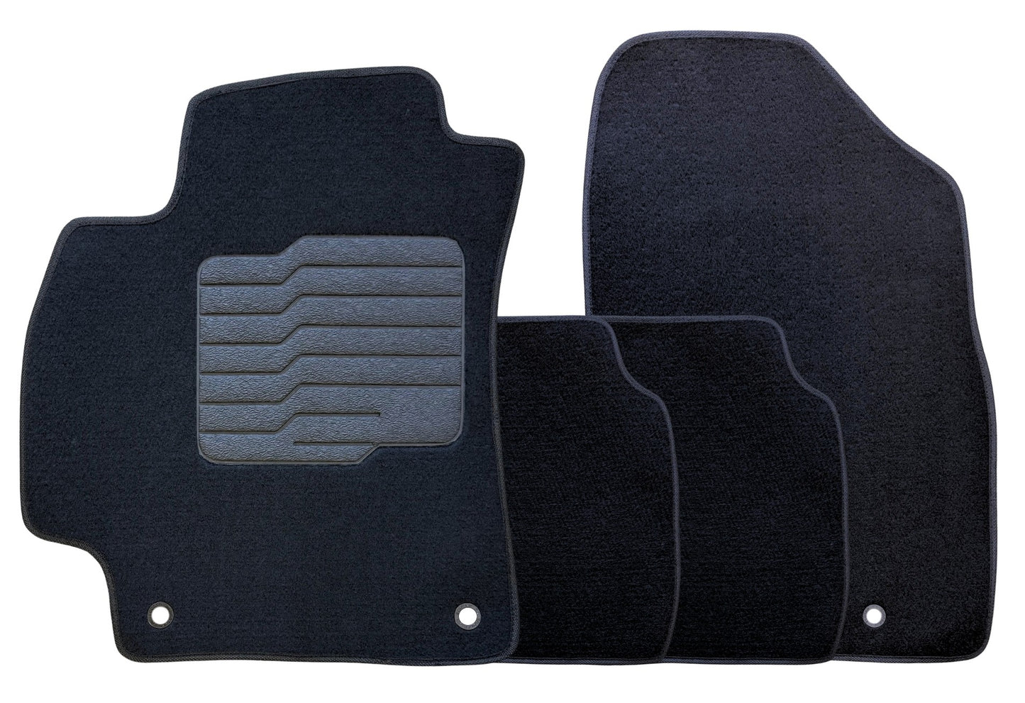 Carpet Floor Mats for 2025 to 2026 Kia K4, Front and Rear, Black