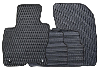 All Weather Honeycomb Floor Mats for 2020 to 2026 Lincoln Corsair, Front and Rear, Black