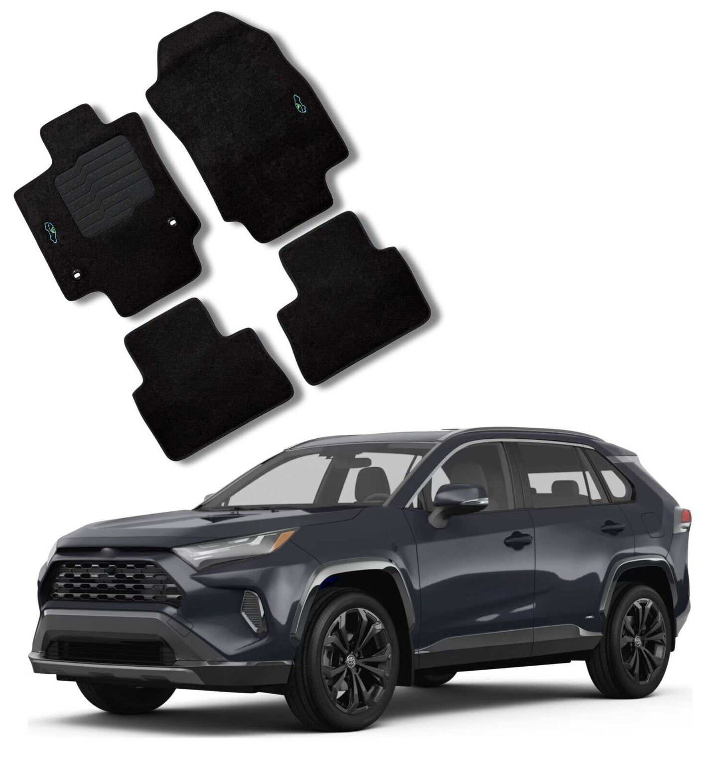 Carpet Floor Mats for 2019 to 2024 Toyota Rav4