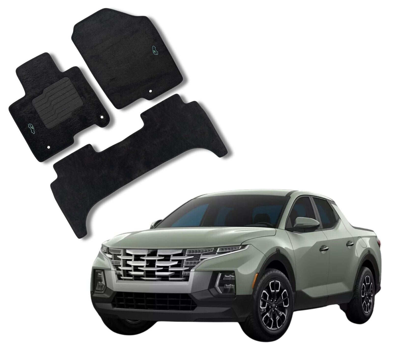 Carpet Floor Mats For 2022 to 2026 Hyundai Santa Cruz