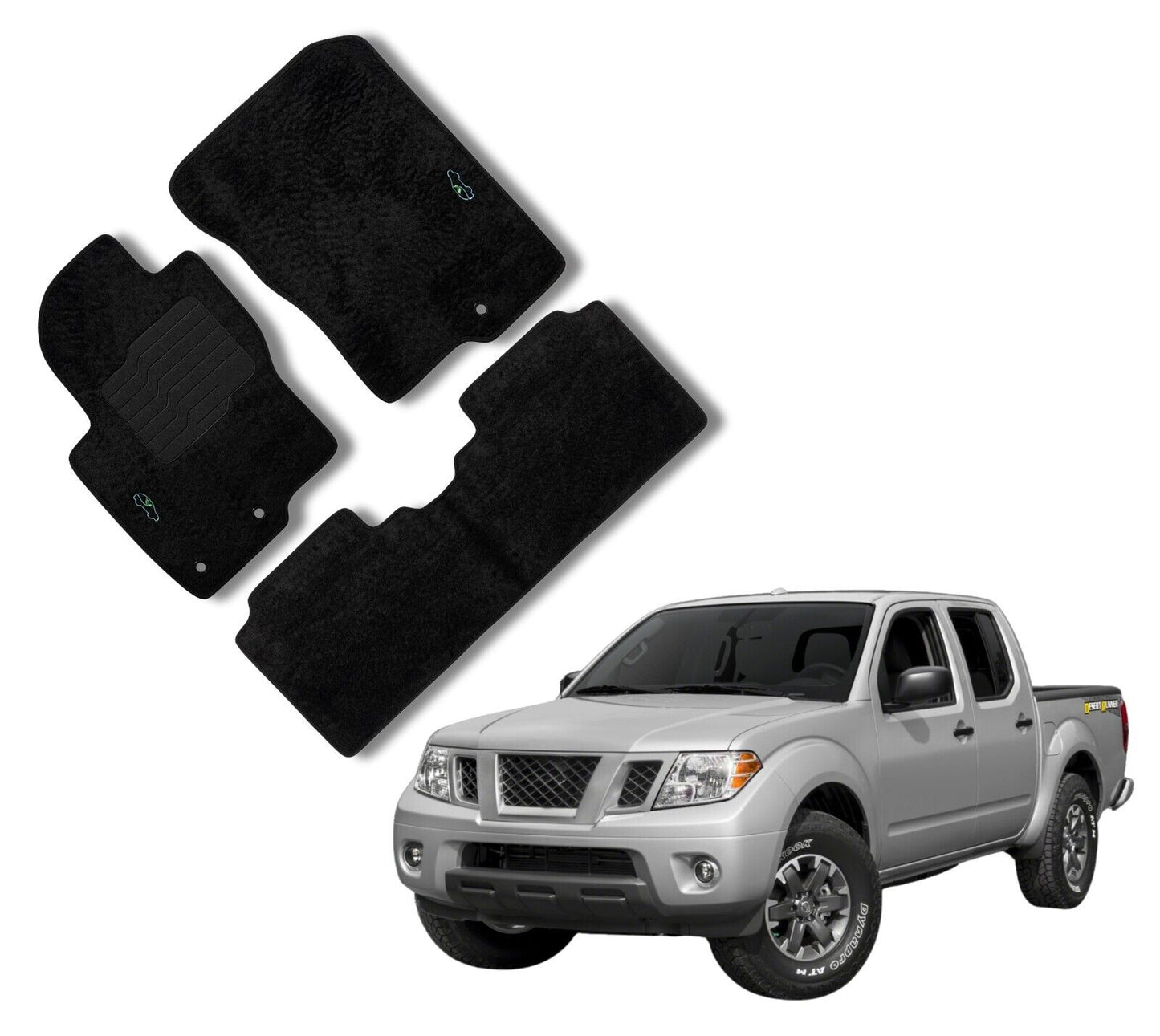 Carpet Floor Mats for 2011 to 2021 Nissan Frontier Crew Cab