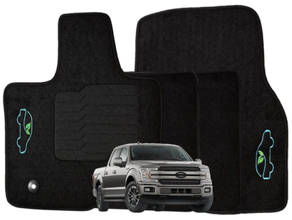 Carpet Floor Mats for 2015 to 2020 Ford F-150 Crew & Extended Cabin