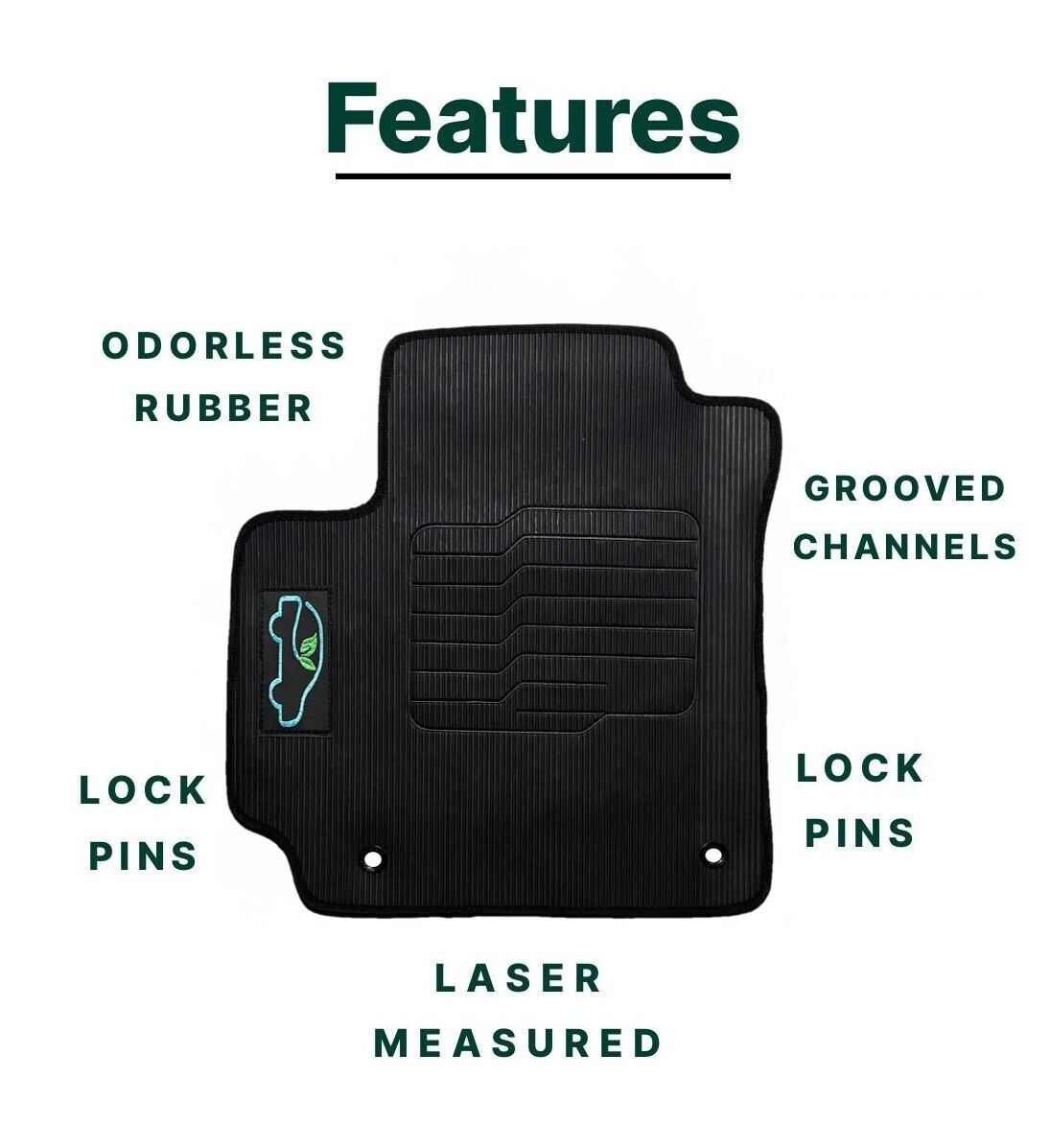 Floor Mats All-Weather for 2020 to 2024 Kia Soul