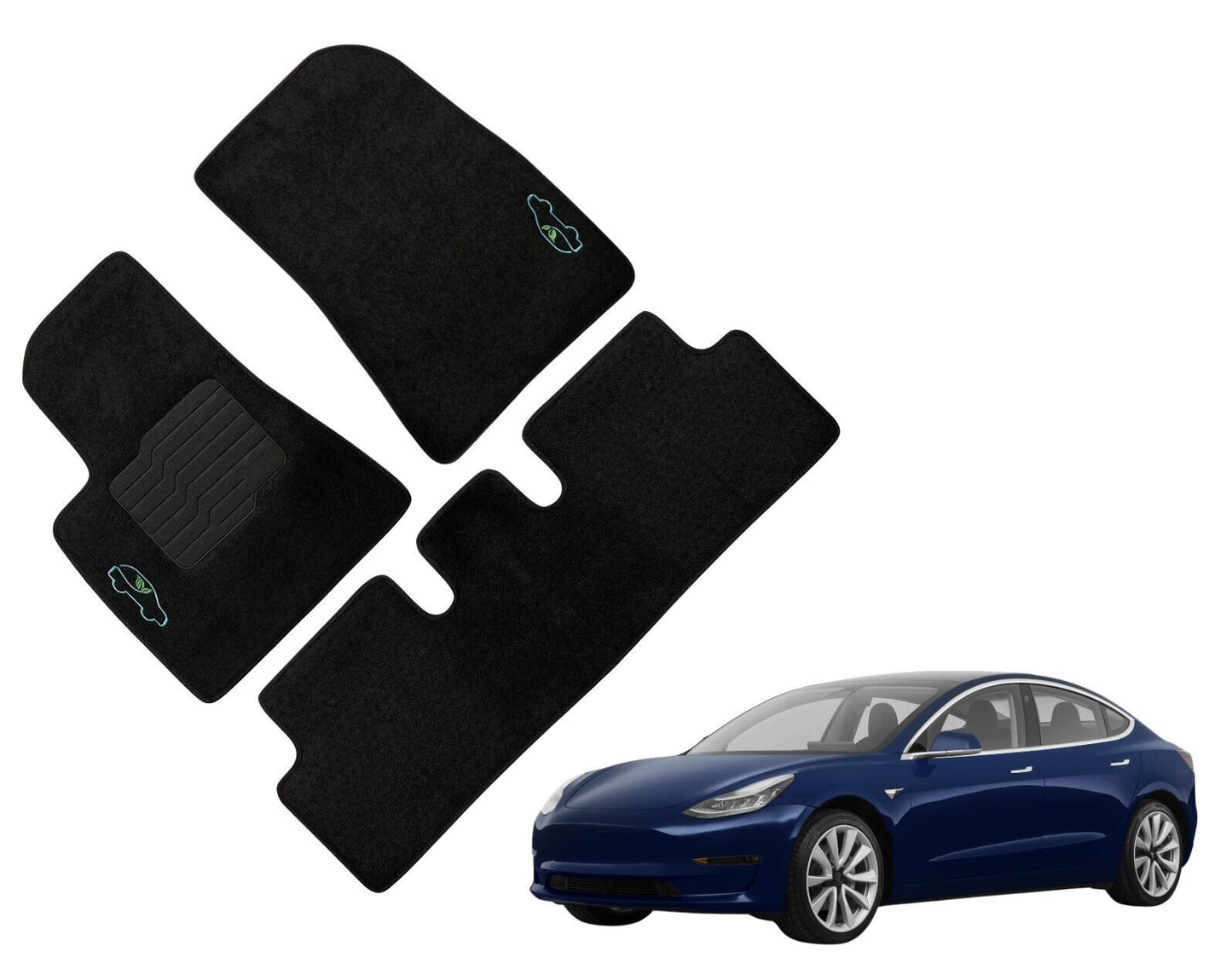 Carpet Floor Mats for 2017 to 2024 Tesla Model 3