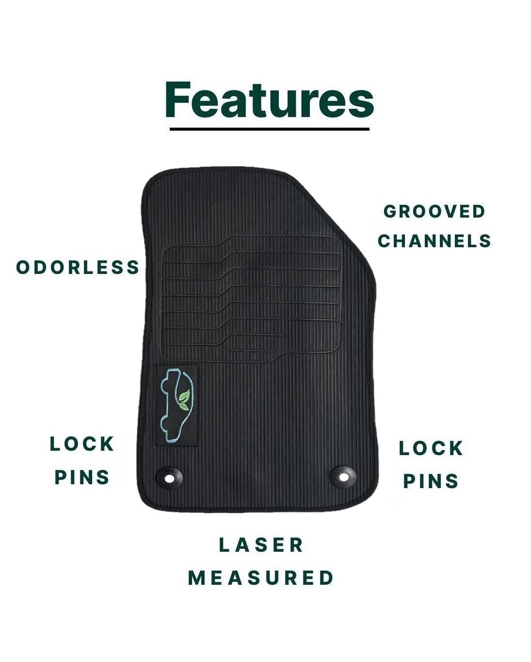All Weather Floor Mats for 2018 to 2026 Jeep Wrangler JL 4 Doors Models (Not for JK/Not PHEV/Not 2-Door)