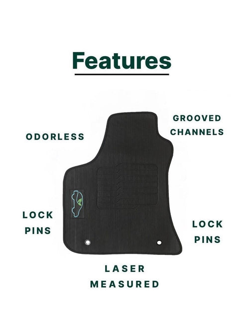 All Weather Floor Mats for 2011 to 2023 Dodge Charger and Chrysler 300 RWD (Not fit for All-Wheel Drive)