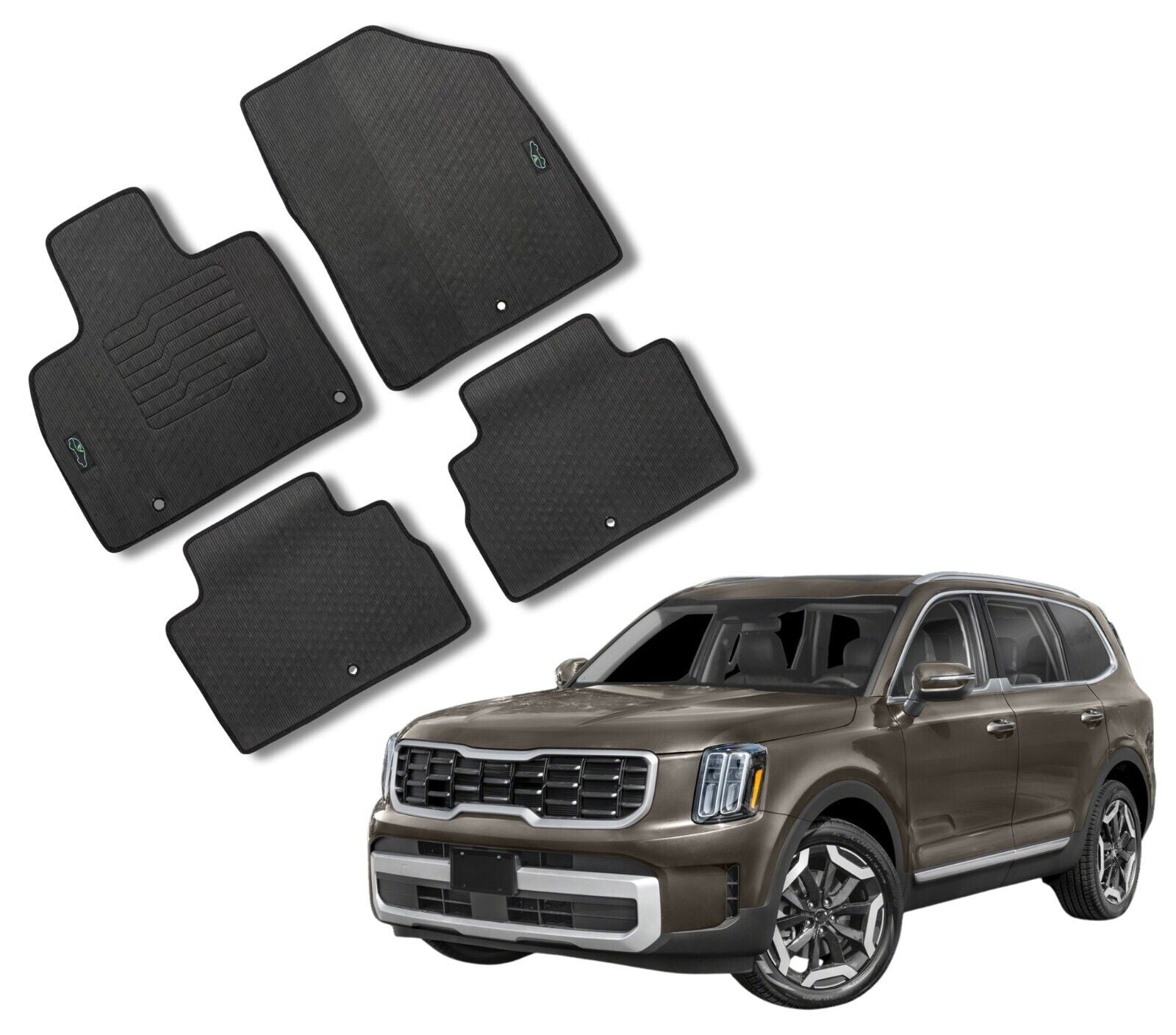 All Weather Floor Mats For 2020 to 2025 Kia Telluride