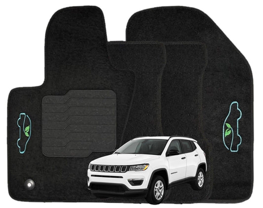 Carpet Floor Mats for 2017 to 2023 Jeep Compass