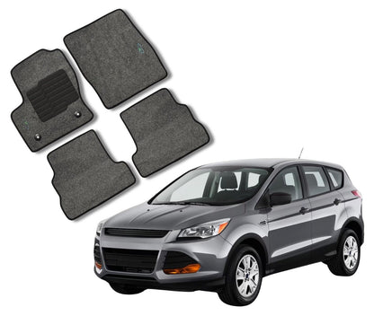 Carpet Floor Mats For 2013 to 2019 Ford Escape - Gray