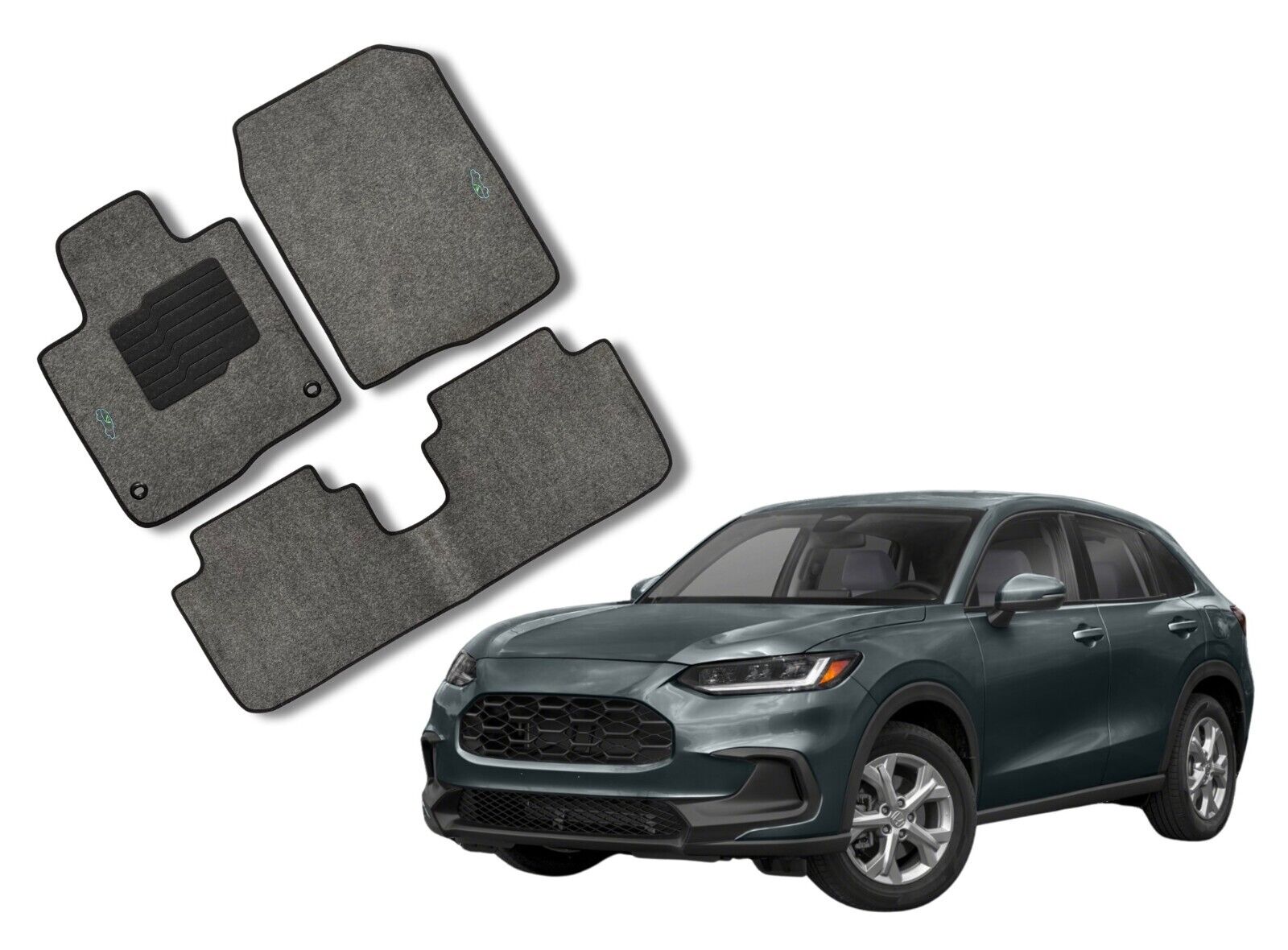 Carpet Floor Mats for 2023 to 2026 Honda HR-V - Gray