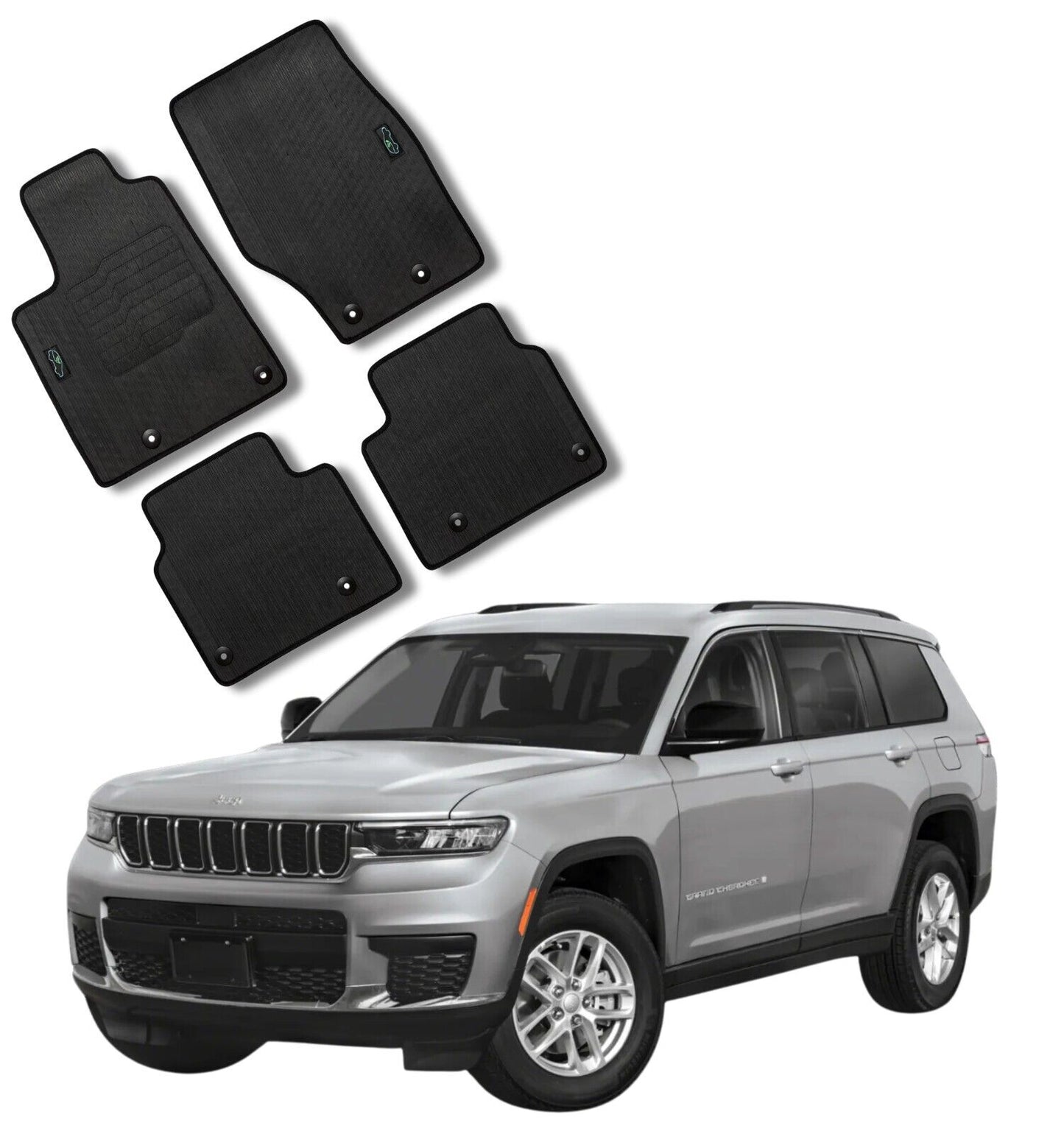 Floor Mats for 2021 to 2024 Grand Cherokee L (6 or 7 Seat) - Not For Regular Grand Cherokee