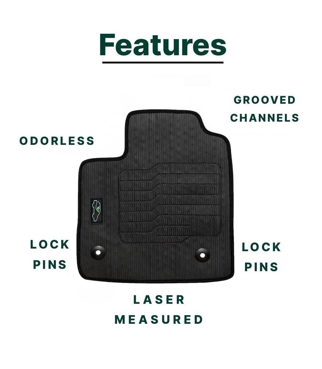 All Weather Floor Mats for 2023-2026 Chevrolet Colorado / GMC Canyon Crew Cab