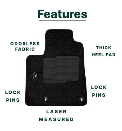 Carpet Floor Mats for 2021 to 2024 Grand Cherokee L (6 or 7 Seat) - Not for Regular Grand Cherokee