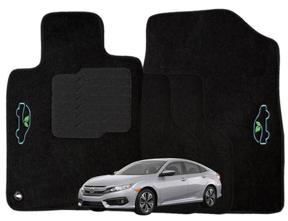 Carpet Floor Mats for 2016 To 2021 Honda Civic