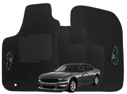 Carpet Floor Mats for 2011 to 2023 Dodge Charger and Chrysler 300