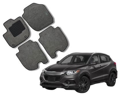 Carpet Floor Mats for 2016 to 2022 Honda HR-V - Gray