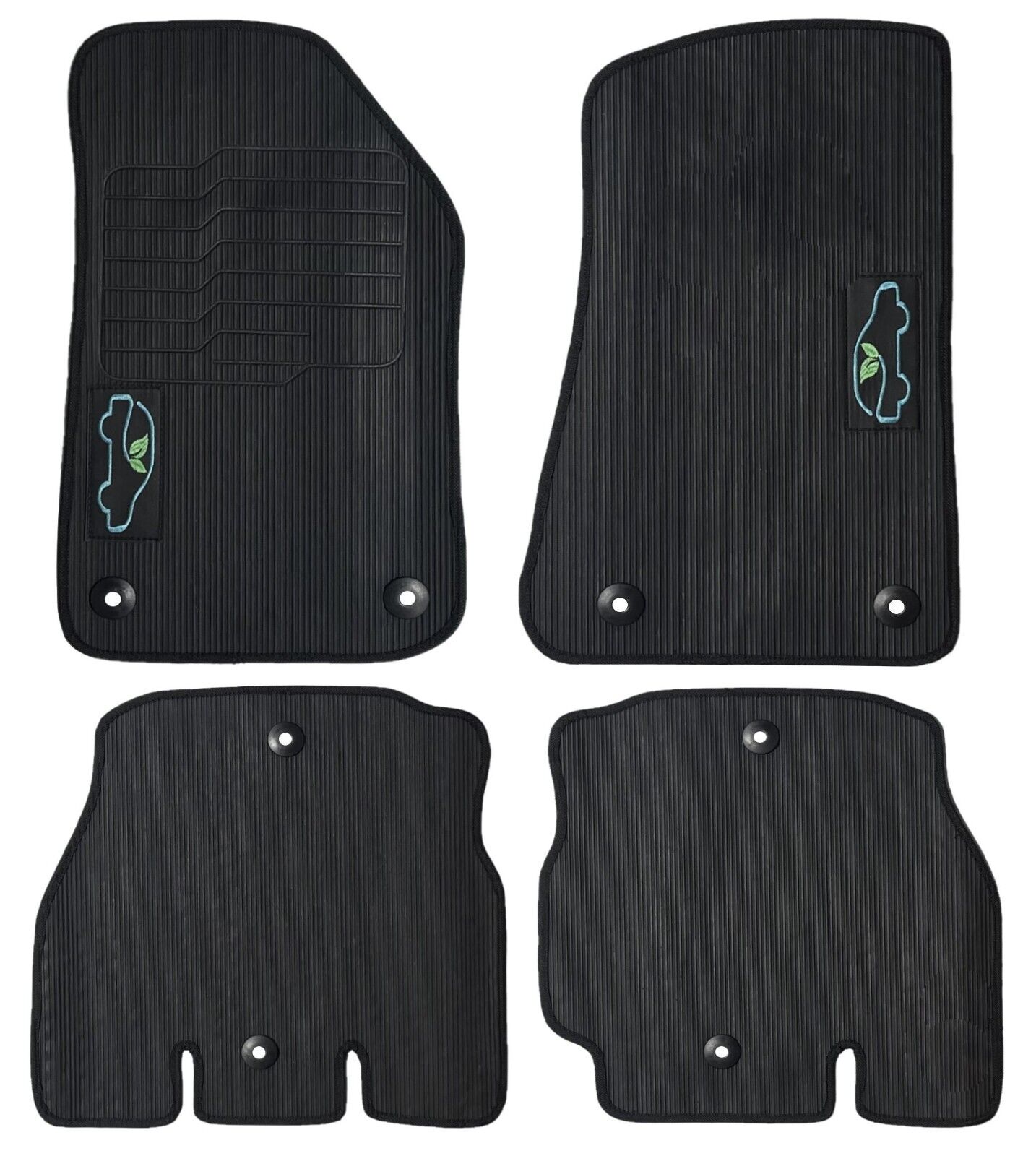 All Weather Floor Mats for 2018 to 2026 Jeep Wrangler JL 4 Doors Models (Not for JK/Not PHEV/Not 2-Door)