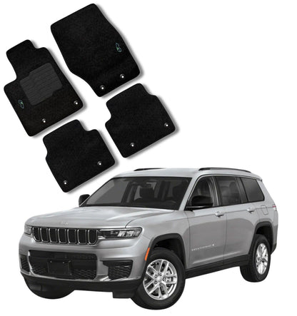 Carpet Floor Mats for 2021 to 2024 Grand Cherokee L (6 or 7 Seat) - Not for Regular Grand Cherokee