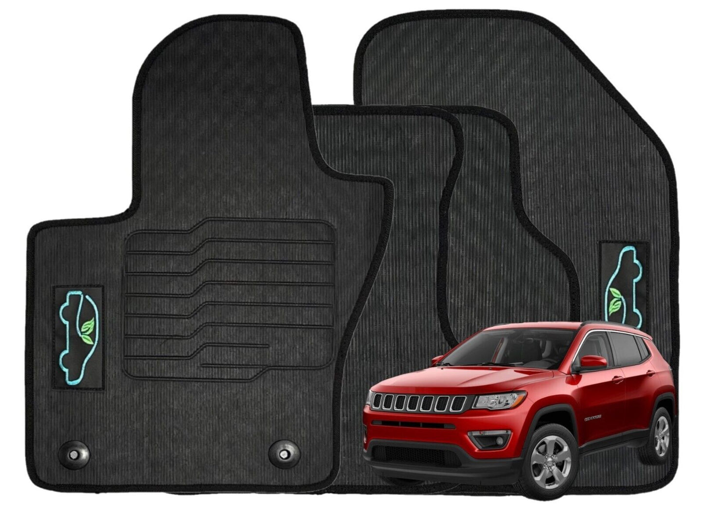 All Weather Floor Mats for 2017 to 2024 Jeep Compass