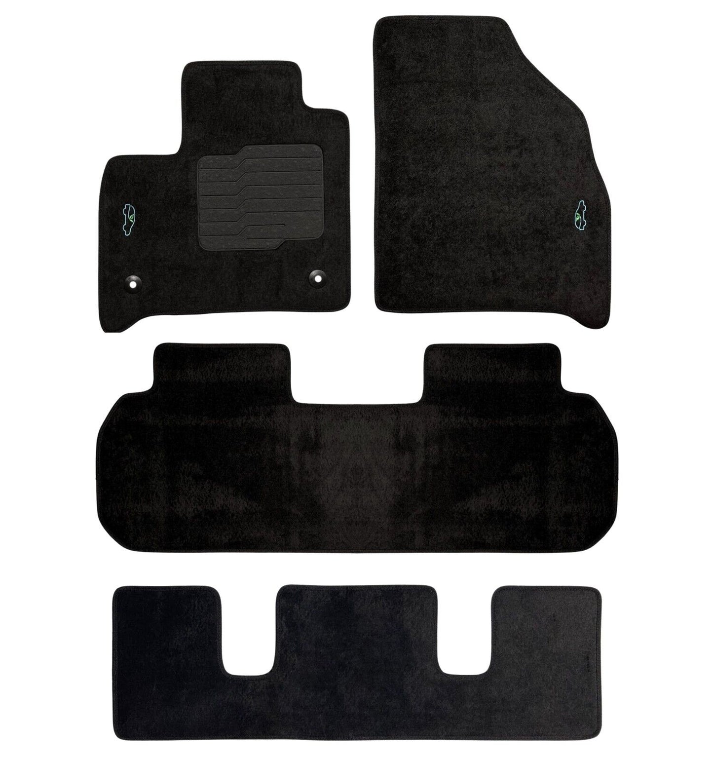 Carpet Floor Mats for 2018 to 2024 Chevrolet Traverse Front, Rear and 3rd Row