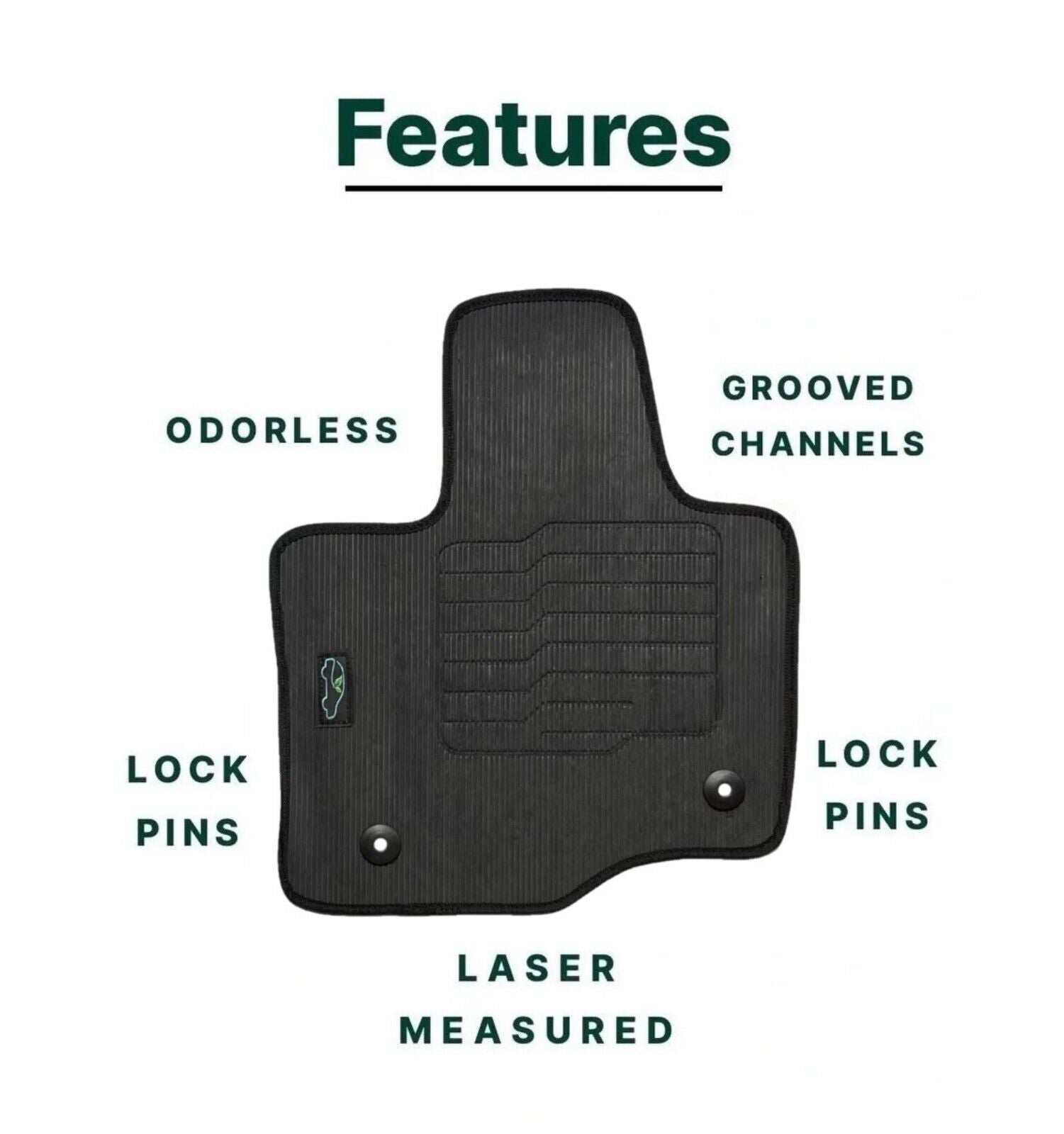 All Weather Floor Mats for 2021 to 2026 Ford F-150 / 2022-2025 F150 Lightning SuperCrew
