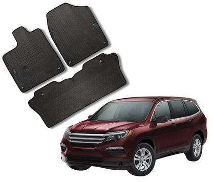 All-Weather Floor Mats for 2016 to 2022 Honda Pilot