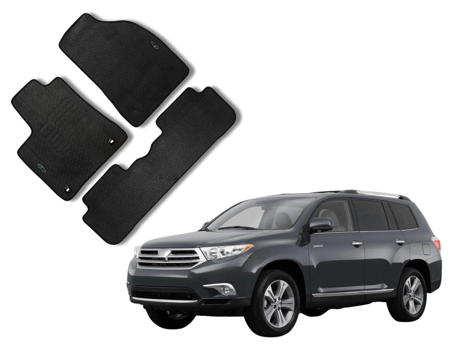 Floor Mats For 2014 to 2019 Toyota Highlander All Weather