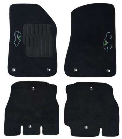 Carpet Floor Mats for 2018 to 2024 Jeep Wrangler 4-Door Models