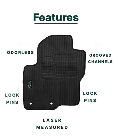 All Weather Floor Mats for 2011 to 2021 Nissan Frontier Crew Cab