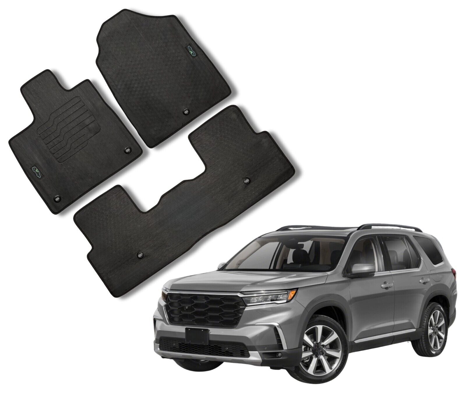 All Weather Floor Mats for 2023 to 2026 Honda Pilot