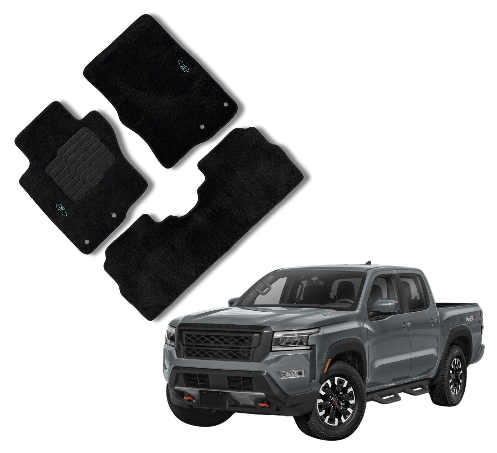 Carpet Floor Mats For 2022 to 2026 Nissan Frontier Crew Cab