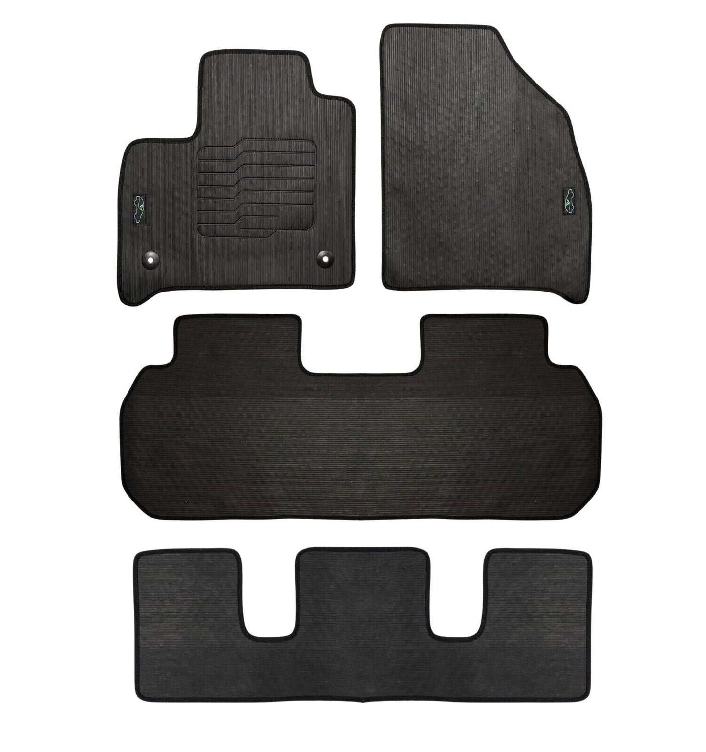 All-Weather Floor Mats for 2018 to 2024 Chevy Traverse Front, Rear & 3rd Row