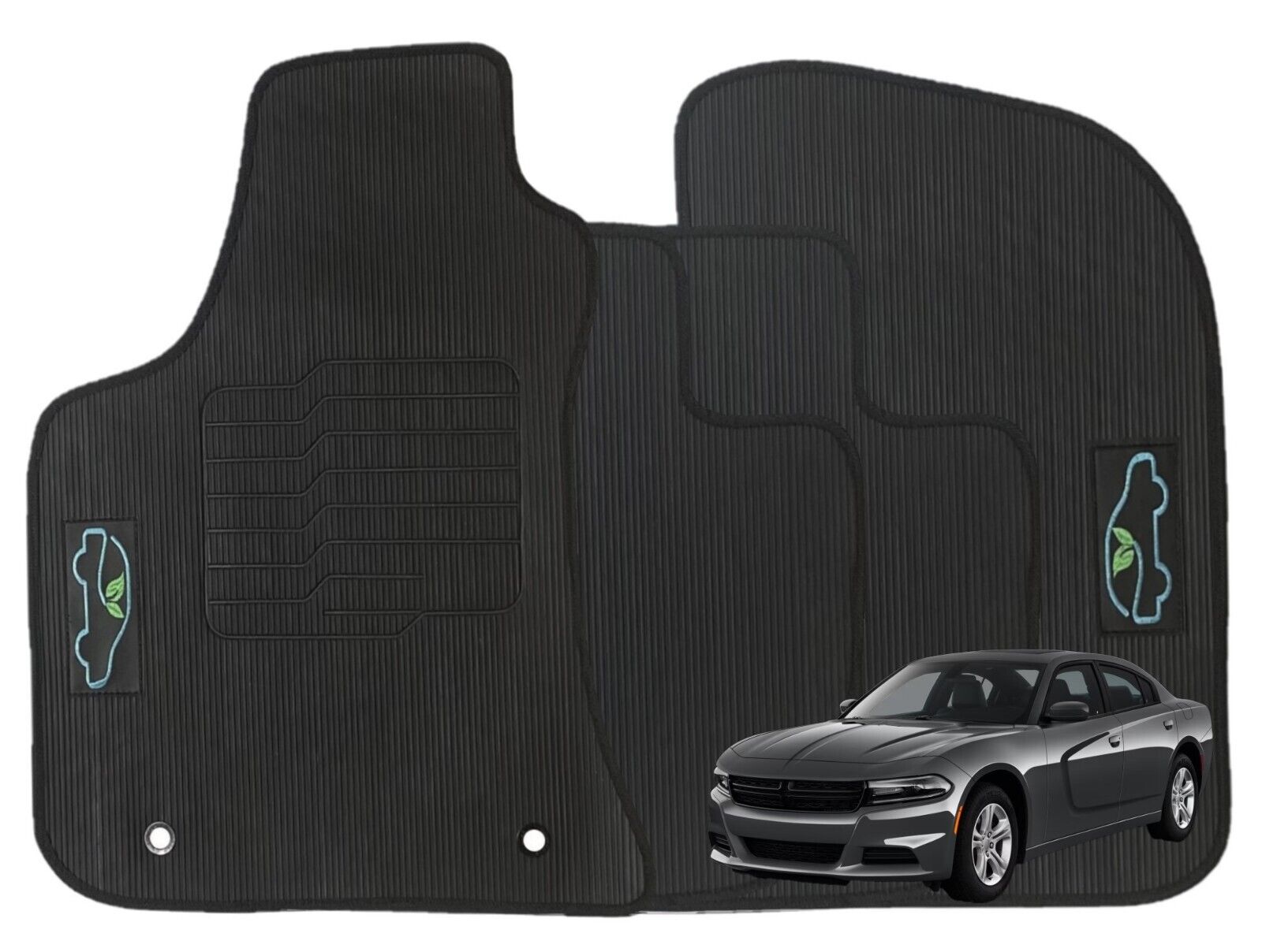 All Weather Floor Mats for 2011 to 2023 Dodge Charger and Chrysler 300 RWD (Not fit for All-Wheel Drive)