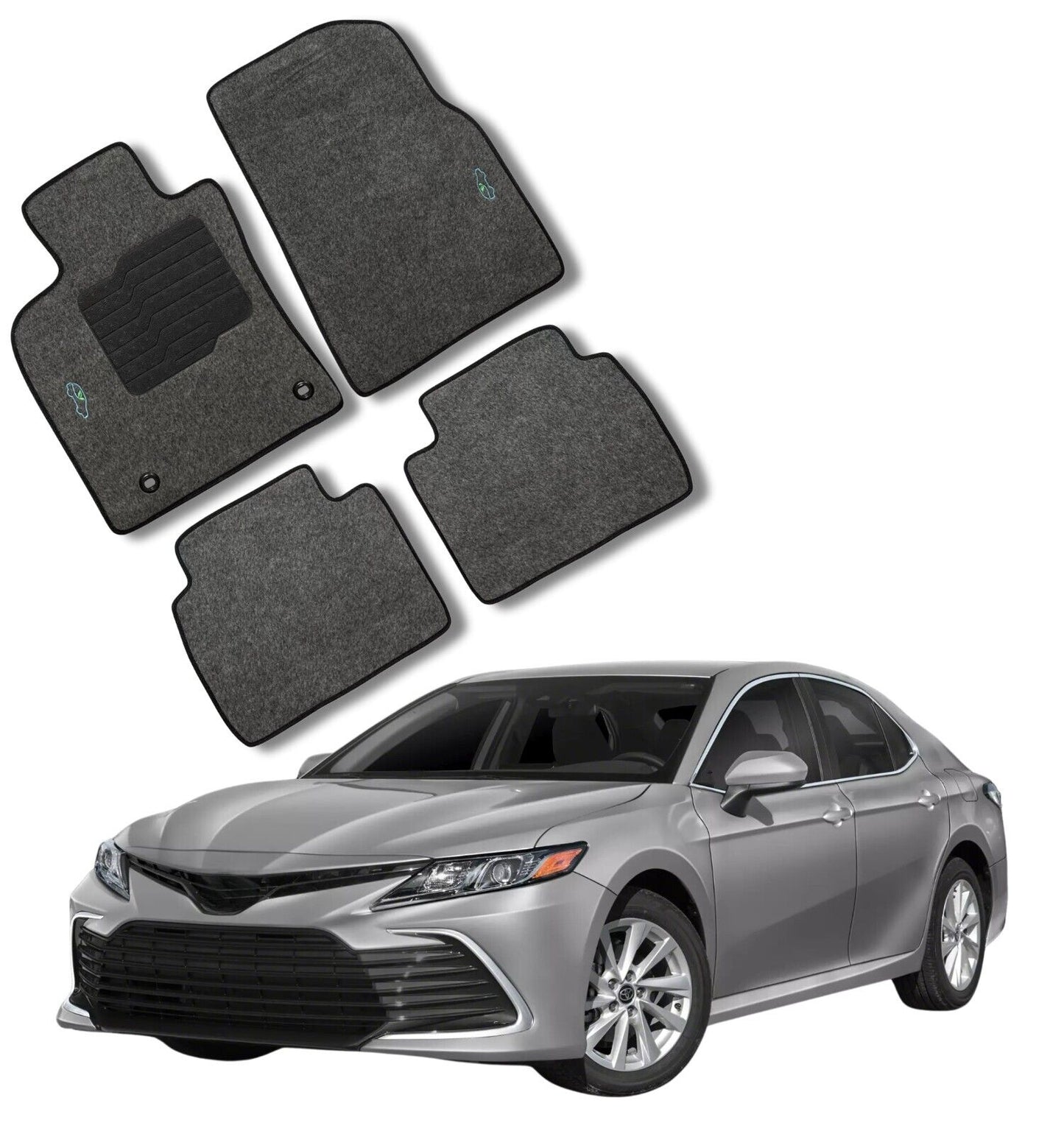 Carpet Floor Mats For 2018 to 2024 Toyota Camry - Gray