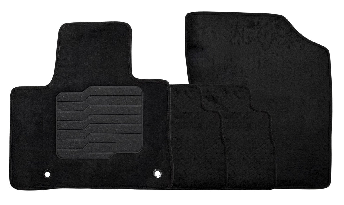 Carpet Floor Mats for 2021 to 2023 Hyundai Santa Fe PHEV (Not for Gas Models), Front and Rear, Black