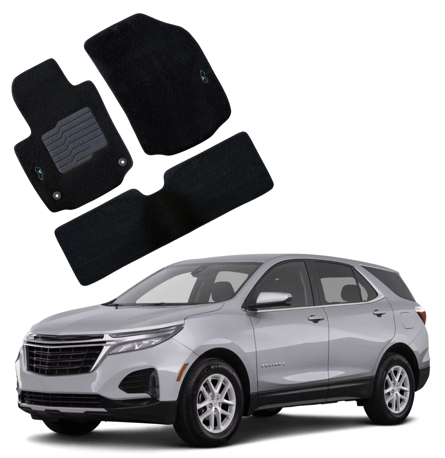 Carpet Floor Mats for 2018 to 2024 Chevrolet Equinox / GMC Terrain