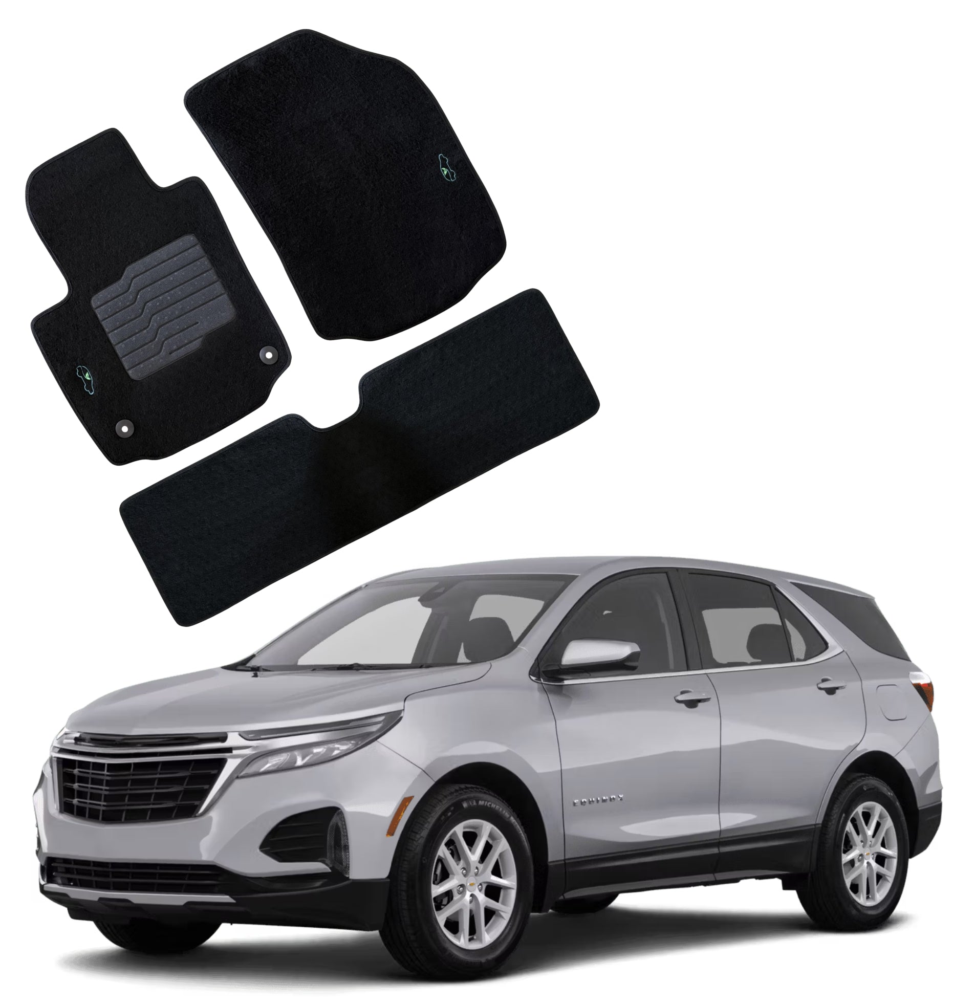 Carpet Floor Mats for 2018 to 2024 Chevrolet Equinox / GMC Terrain