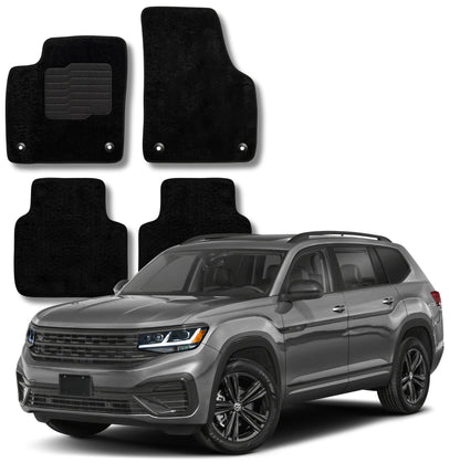 Carpet Floor Mats For 2018 to 2026 Volkswagen Atlas / Atlas Cross Sport
