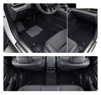 Carpet Floor Mats for 2023 to 2026 Toyota Crown, Front and Rear, Black