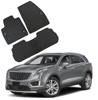 All Weather Floor Mats for 2017 to 2026 Cadillac XT5, front and Rear