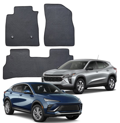 All Weather Floor Mats for 2024 2025 2026 Chevrolet Trax & Buick Envista, Front and Rear