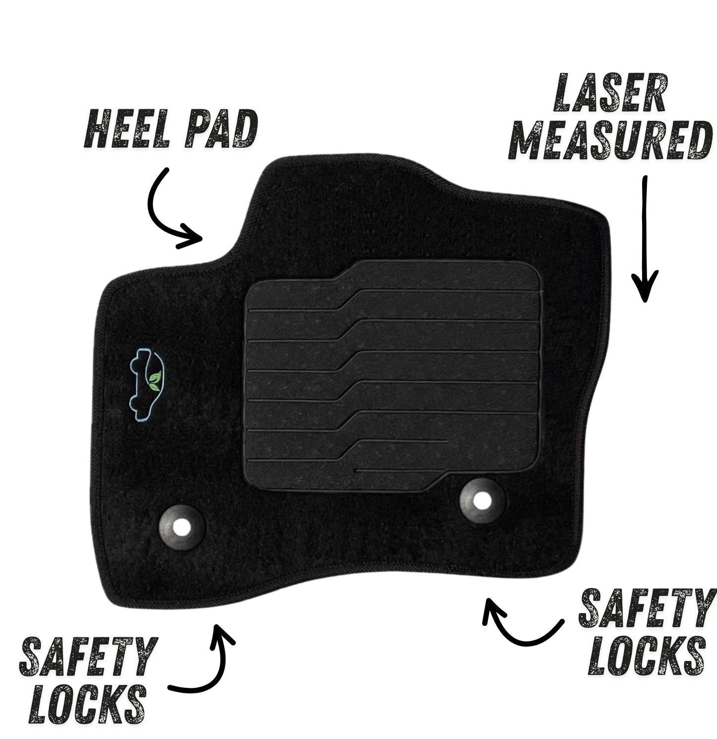 Carpet Floor Mats for 2010 to 2019 Ford Taurus, Front and Rear