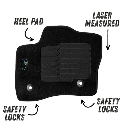 Carpet Floor Mats for 2010 to 2019 Ford Taurus, Front and Rear