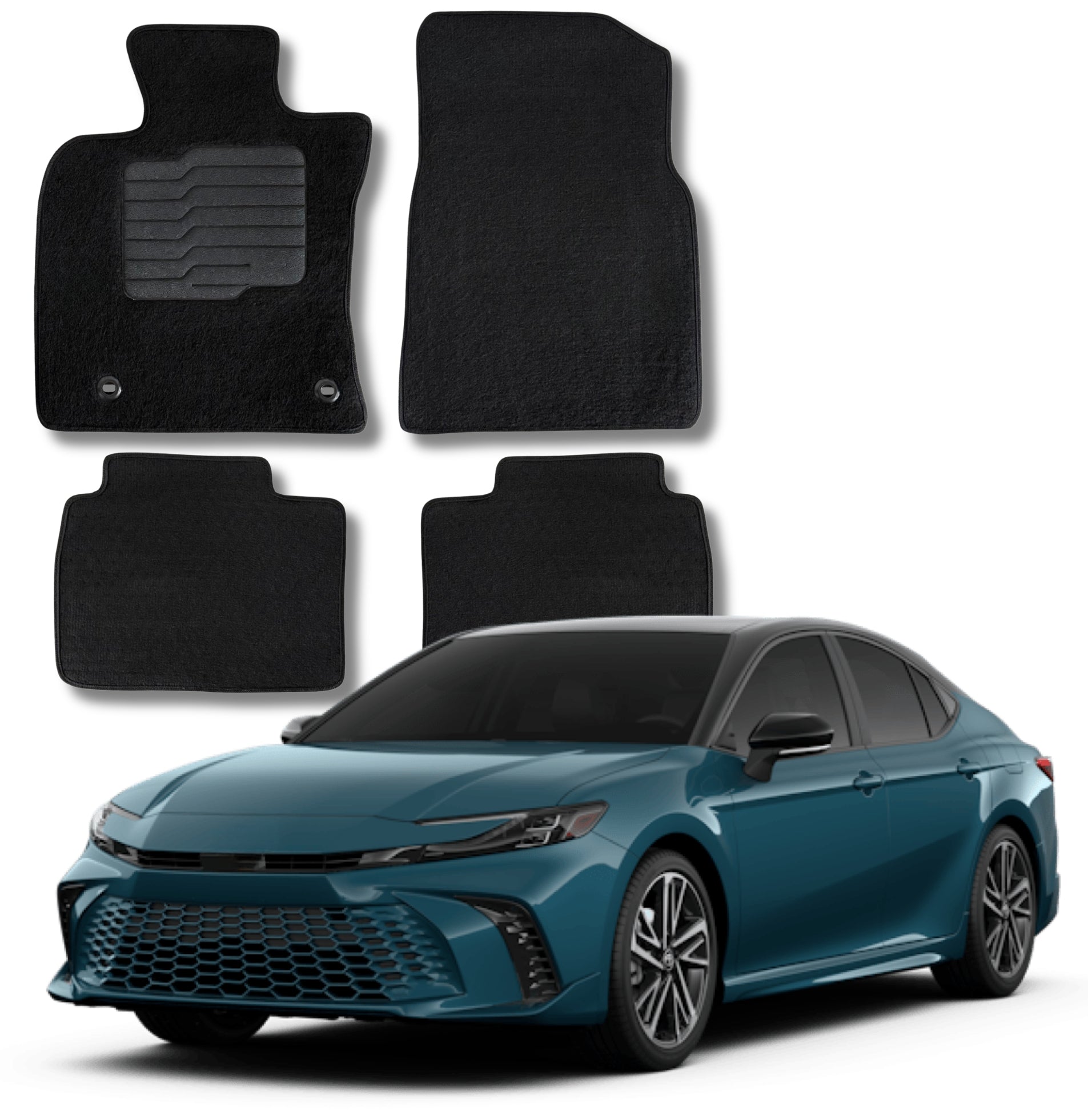 Carpet Floor Mats for 2025 to 2026 Toyota Camry, Front and Rear